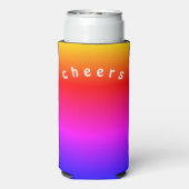 Rafraîchisseur Pour Canette Slim Couleur arc-en-ciel peut refroidir les encourageme (Seltzer Verso)