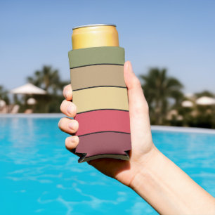 Rafraîchisseur Pour Canette Slim Couleurs de la Terre de la Saison Automnale sur Pa