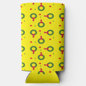 Rafraîchisseur Pour Canette Slim Courrier de Noël pois jaune (Verso)