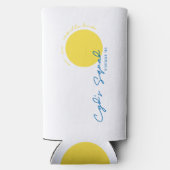 Rafraîchisseur Pour Canette Slim Couvercle mince de cordon blanc (Verso)