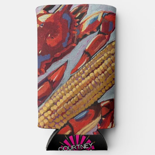 Rafraîchisseur Pour Canette Slim Crabs 'n Corn Coozie (Recto)