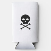 Rafraîchisseur Pour Canette Slim Crâne et os (Recto)