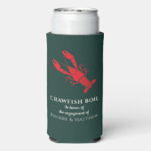 Rafraîchisseur Pour Canette Slim Crawfish Boire Summer Engagement Party (Seltzer Verso)