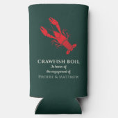 Rafraîchisseur Pour Canette Slim Crawfish Boire Summer Engagement Party (Verso)