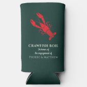 Rafraîchisseur Pour Canette Slim Crawfish Boire Summer Engagement Party (Recto)