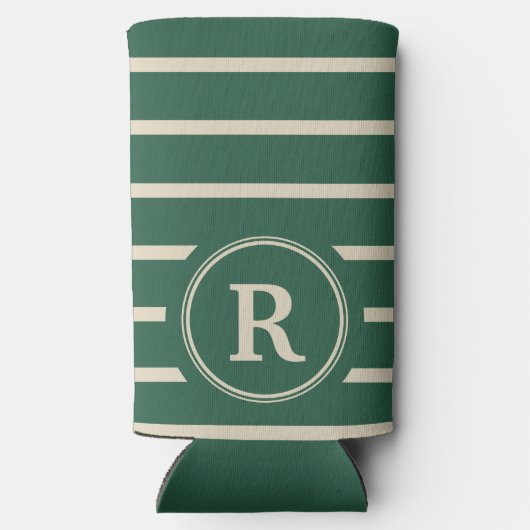 Rafraîchisseur Pour Canette Slim Create Your Own Custom Name Monogram Design (Verso)