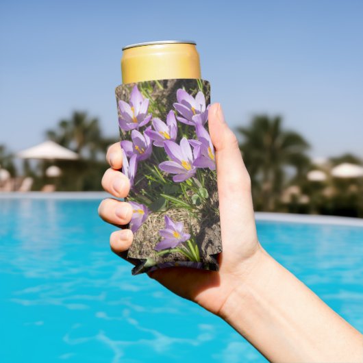 Rafraîchisseur Pour Canette Slim Crocus de printemps mignons (Piscine in situ)