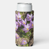 Rafraîchisseur Pour Canette Slim Crocus de printemps mignons (Seltzer Recto)
