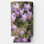 Rafraîchisseur Pour Canette Slim Crocus de printemps mignons (Verso)