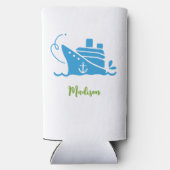 Rafraîchisseur Pour Canette Slim Croisière de nom personnalisé (Verso)