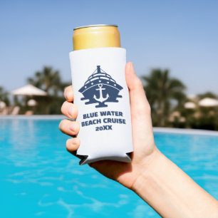 Rafraîchisseur Pour Canette Slim Croisière sur mesure Ancre nautique de plage