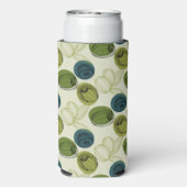 Rafraîchisseur Pour Canette Slim Croquis vert Olive Dessin Cuisine Motif (Seltzer Verso)