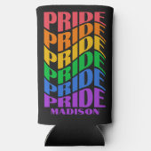 Rafraîchisseur Pour Canette Slim Custom Name Pride (Verso)