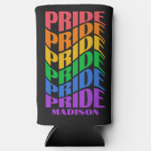 Rafraîchisseur Pour Canette Slim Custom Name Pride (Recto)