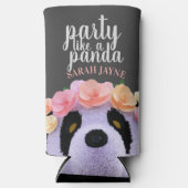 Rafraîchisseur Pour Canette Slim Cute Party comme Panda Nom Seltzer Can Cooler (Recto)