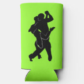 Rafraîchisseur Pour Canette Slim Danseurs de Tango neon Green Can Cooler Choisir le (Verso)
