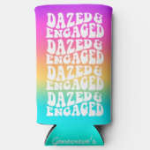 Rafraîchisseur Pour Canette Slim Dazed Engagé Disco Typographie Rainbow Gradient (Recto)