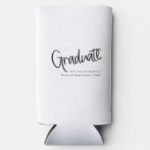 Rafraîchisseur Pour Canette Slim Décontracté Script tendance noir & blanc Graduatio (Recto)