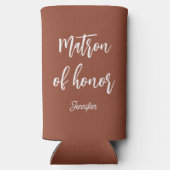 Rafraîchisseur Pour Canette Slim Demoiselle d'Honneur Terracotta Brun Mariage (Verso)