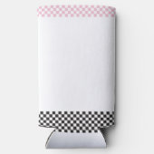 Rafraîchisseur Pour Canette Slim Deux voitures de course rose rapide deuxième anniv (Verso)