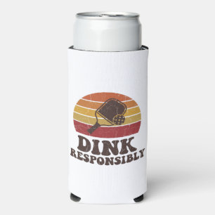 Rafraîchisseur Pour Canette Slim Dink de manière responsable Pickleball drôle