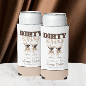 Rafraîchisseur Pour Canette Slim Dirty Thirty Cocktail Espresso Brown 30e anniversa