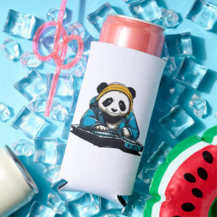 Rafraîchisseur Pour Canette Slim DJ Kawaii Panda