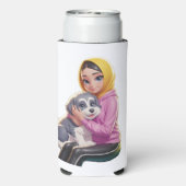 Rafraîchisseur Pour Canette Slim Dogs lovers (Seltzer Verso)