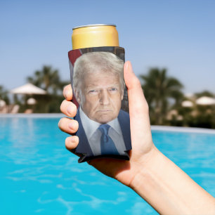 Rafraîchisseur Pour Canette Slim Donald Trump 2025 Portrait du président américain