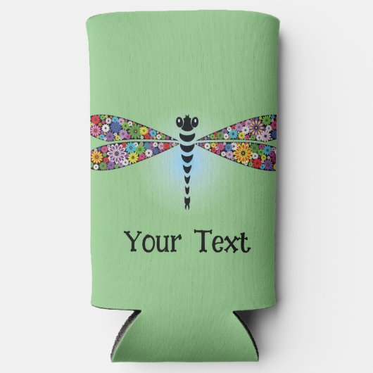 Rafraîchisseur Pour Canette Slim Dragonfly Damselfly Seltzer Can Cooler (Recto)