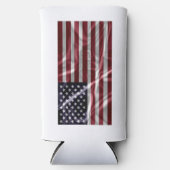 Rafraîchisseur Pour Canette Slim Drapeau américain bleu étoilé (Recto)