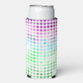 Rafraîchisseur Pour Canette Slim Drapeau de fierté Toric abstrait boho éclectique G (Seltzer Recto)