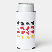 Rafraîchisseur Pour Canette Slim Drapeau des États allemands (Seltzer Verso)