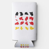 Rafraîchisseur Pour Canette Slim Drapeau des États allemands (Verso)