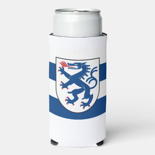 Rafraîchisseur Pour Canette Slim Drapeau d'Ingolstadt, Bavière - ALLEMAGNE (Seltzer Recto)