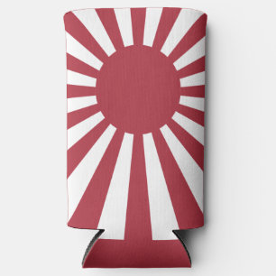 Rafraîchisseur Pour Canette Slim Drapeau du soleil levant impérial du Japon, Edo à