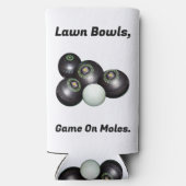 Rafraîchisseur Pour Canette Slim Drôle Bowls De Pelouse Jeu Sur M...., Seltzer peut (Verso)