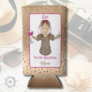 Rafraîchisseur Pour Canette Slim Drôle Dit Caricature Sassy Ethnic Girls Weekend