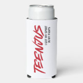 Rafraîchisseur Pour Canette Slim Drôle texte personnalisé Baby Billy's Citation Tee (Seltzer Recto)