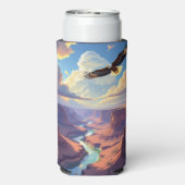 Rafraîchisseur Pour Canette Slim Eagle Flying over a Canyon (Seltzer Verso)