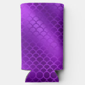 Rafraîchisseur Pour Canette Slim Échelles de sirène à dégradé violet (Verso)