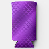 Rafraîchisseur Pour Canette Slim Échelles de sirène à dégradé violet (Recto)