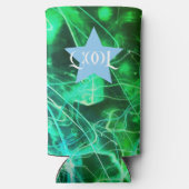 Rafraîchisseur Pour Canette Slim Electric Light Lines Gradient Abstract. (Verso)