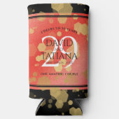 Rafraîchisseur Pour Canette Slim Élégant 29e anniversaire du Mariage Garnet (Recto)