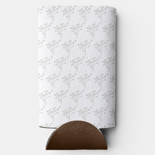 Rafraîchisseur Pour Canette Slim Élégant Fleur sauvage Photo Sweet 16 Anniversaire (Verso)