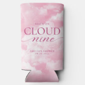 Rafraîchisseur Pour Canette Slim Elle est sur nuage neuf Fête des mariées rose (Verso)