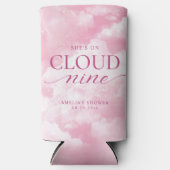 Rafraîchisseur Pour Canette Slim Elle est sur nuage neuf Fête des mariées rose (Recto)