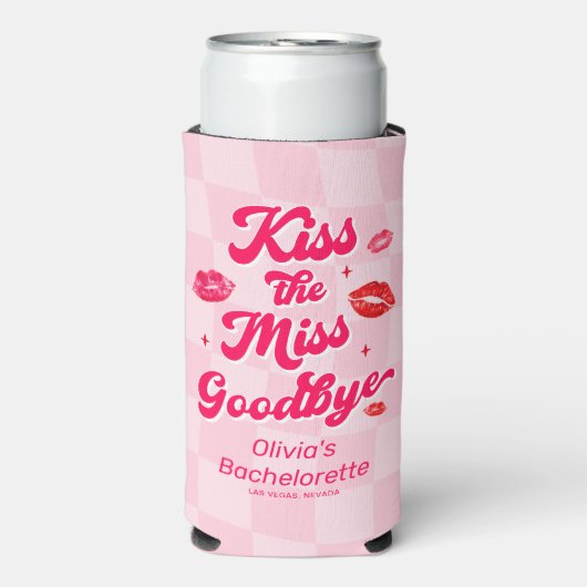 Rafraîchisseur Pour Canette Slim Embrasse la belle Bachelorette (Seltzer Recto)