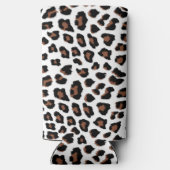 Rafraîchisseur Pour Canette Slim Empreinte de léopard blanc (Verso)