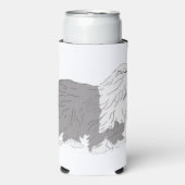 Rafraîchisseur Pour Canette Slim English Sheepdog (Seltzer Recto)